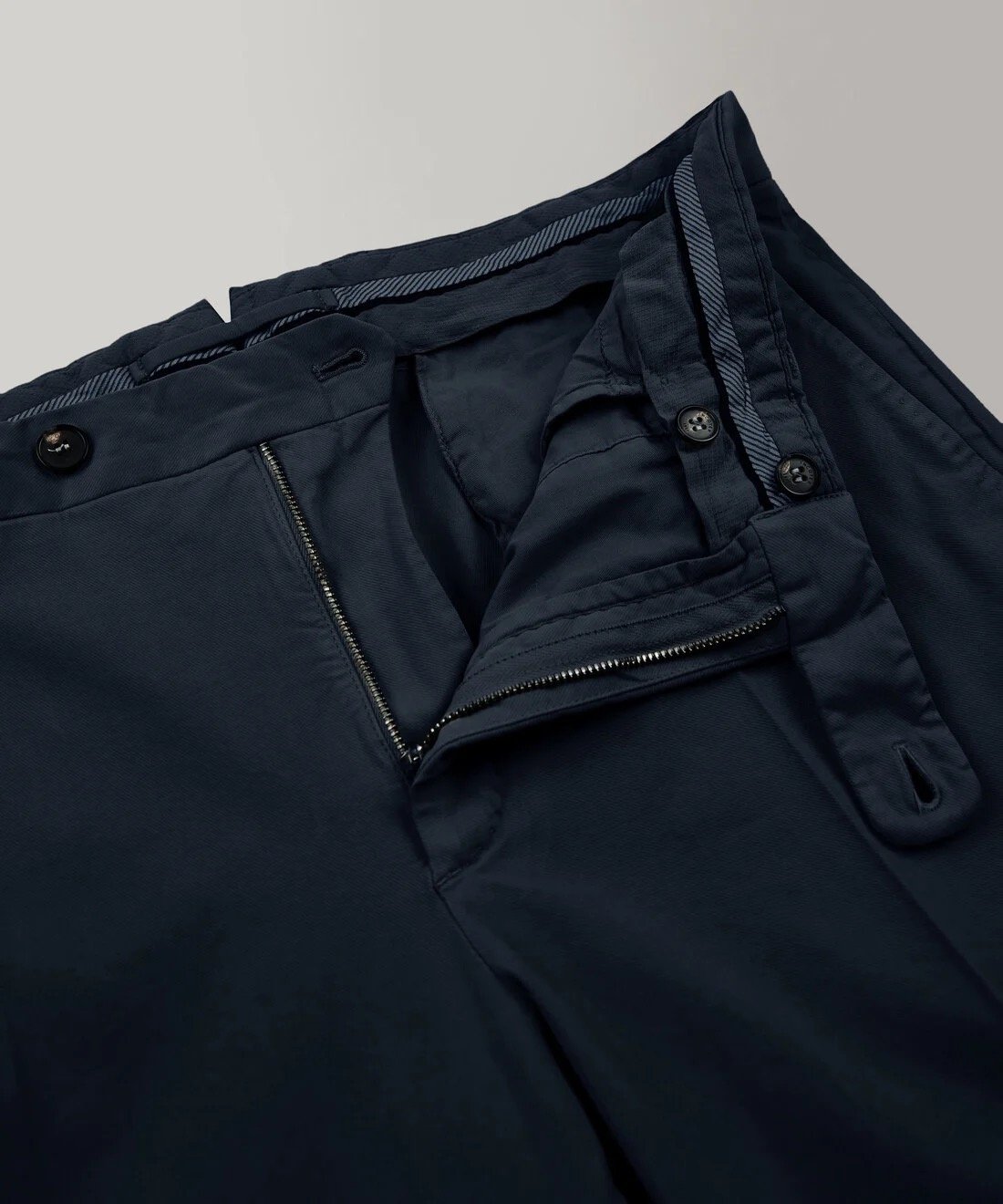 Incotex Slim-fit Doeskin Trousers - Dark Blue